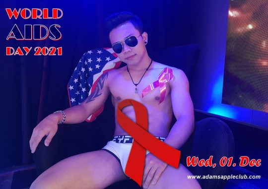 World AIDS Day 2021 End inequalities. End AIDS Adam's Apple Club Chiang Mai Thailand Ladyboy Thai Boy Host Bar Adult Entertainment LGBTQ