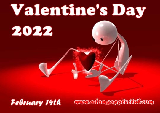 Valentines Day 2022 Adams Apple Club Chiang Mai Host Bar Thailand. Don't be sad, next year we will celebrate Valentines Day together again