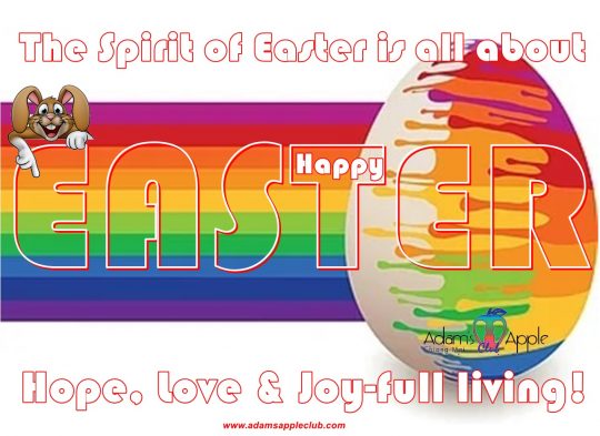 Happy Easter 2022 Adam's Apple Club Gay Bar Chiang Mai May the spirit of Easter give you strength and hope in these difficult days.