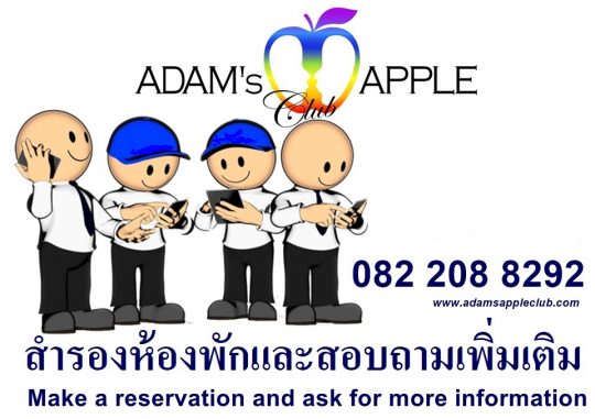 Contact Gay Bar Chiang Mai Thailand Adam's Apple Club โทรศัพท์ / Phone: 082 208 8292 Make a reservation and ask for more information