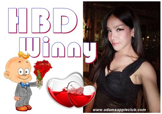 HBD Winny 2022 Adam's Appel Club Chiang Mai Show Bar Thailand OPEN every Night 9:00 PM and Show START every Night 10:00 PM. FREE ENTRY