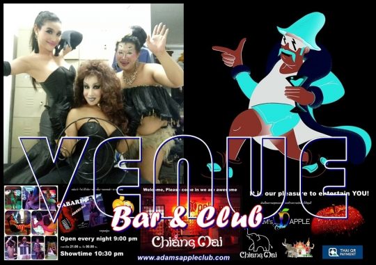 Venue Bar Chiang Mai We LOVE to entertain YOU - Men entertain Men. OPEN every Night 9:00 PM and our amazing Show START every Night 10:00 PM