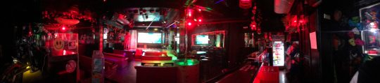 Inside view of Adams Apple Club Chiang Mai in Thai Gay Bar Thailand wit Ladyboy Cabaret and Adult Entertainment