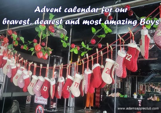 Advent calendar for the bravest, dearest and most amazing boys in Chiang Mai. . A small thank you to the great work that the Boys do