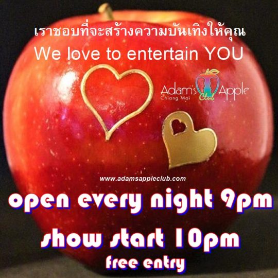 Nightclub Entertainment Chiang Mai Adam's Apple Club, World-class entertainment in a cozy and unique nightclub in northern Thailand