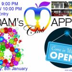Poster for Adam's Apple Club - 8th January 2023 open after election in Chiang Mai,