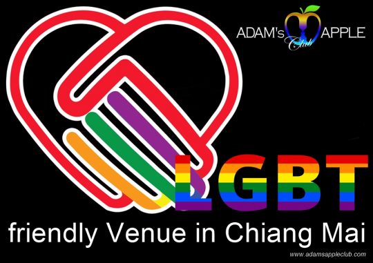 LGBT friendly Venue in Chiang Mai Adams Apple Club for LGBT visitors in the North of Thailand. Arguably the most famous Gay Bar in town.