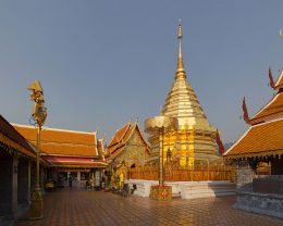 Golden Stupa at Wat Prha Tat |Doi Suthep. Chiang Mai's most famous temple