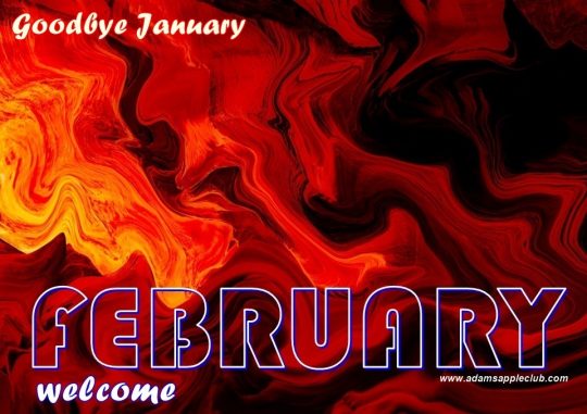 Welcome FEBRUARY 2023 Adam's Apple Club Chiang Mai. We wish our friends all over the world a nice month of February.