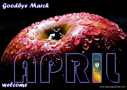 Welcome APRIL 2023 Adam's Apple Club gay friendly Venue - We wish our friends all over the world a nice April and look forward to your visit.