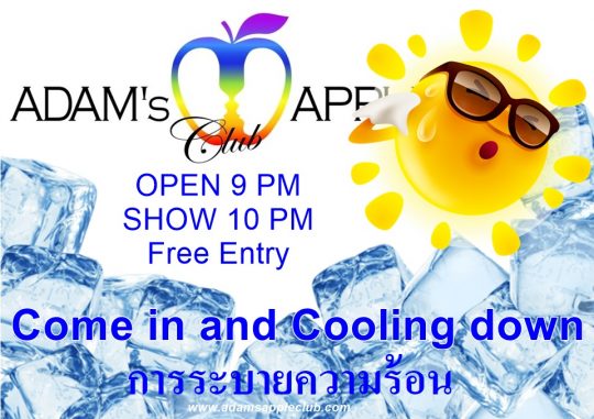 Hot and cool - Outside is so hot in Chiang Mai, cool down in our Nightclub. With a cool drink and cool Live Shows, sure you will feel well