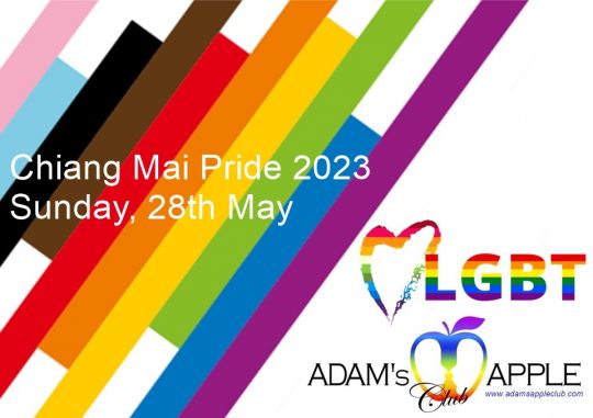 Chiang Mai Pride 2023 Adams Apple Club extends a warm welcome to all visitors and participants at this year's Gay Pride