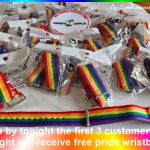 Pride wristbands - Adam’s Apple Club Chiang Mai. Stop by tonight the first 3 customers of the night will receive free pride wristbands
