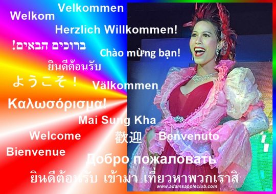 Welcome with LOVE - Welcome to Adams Apple Club Chiang Mai. We warmly welcome all people from all over the world to our venue.