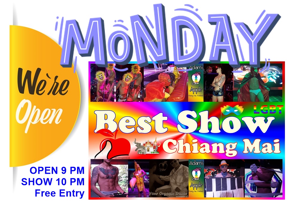Monday evening Chiang Mai - time for Adams Adam's Apple Club