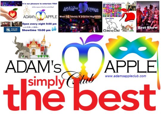 Simply the Best Gay Bar in Chiang Mai Adams Apple Club. We warmly welcome LGBTQ visitors to our popular and trendy venue.
