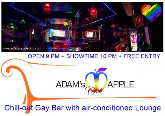 Chill-out Gay Bar Chiang Mai - Our recommendation of what to do after dinner to have an unforgettable Night is “Adam’s Apple Club”