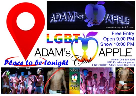 PLACE to be tonight ... The right place for tonight in Chiang Mai gay friendly Nightclub wit Live Show every night at 10 PM and Free Entry