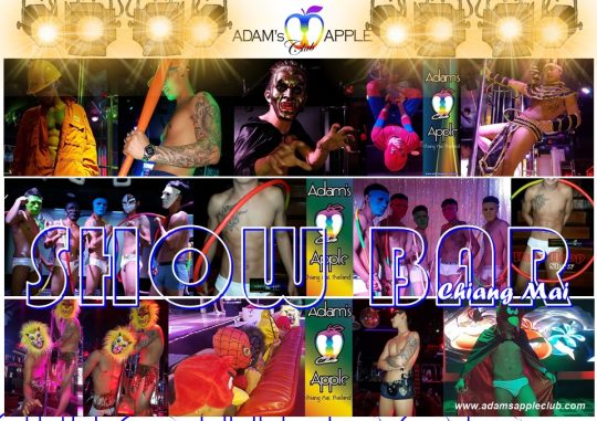 Hip Show Bar Chiang Mai Adams Apple Club is the most popular and trendy show bar in Chiang Mai presents spectacular live shows every night