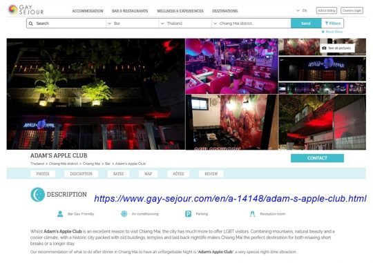Check out our profile on Gay Sejour - The Gay and Lesbian travel guide