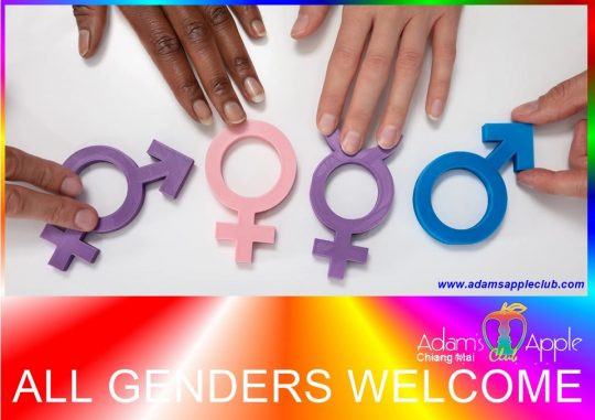 All Genders welcome at Adams Apple Club Chiang Mai. We warmly welcome LGBTQ visitors from all over the world.