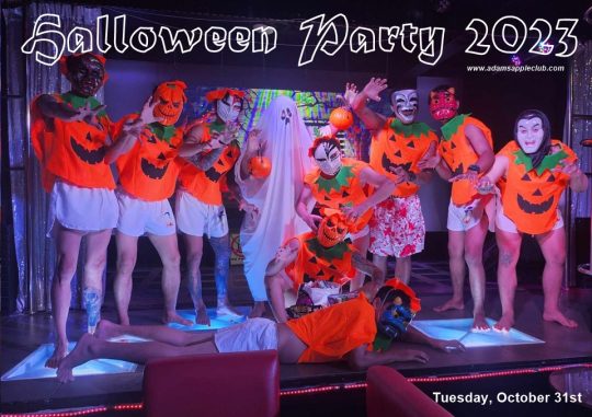 Trick or Treat 2023 - Halloween Party Adams Apple Club Chiang Mai, with lots of surprises, we promise you it will be a great evening