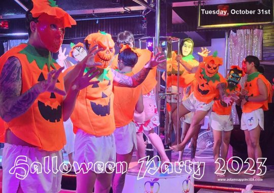 Trick or Treat 2023 - Halloween Party Adams Apple Club Chiang Mai, with lots of surprises, we promise you it will be a great evening