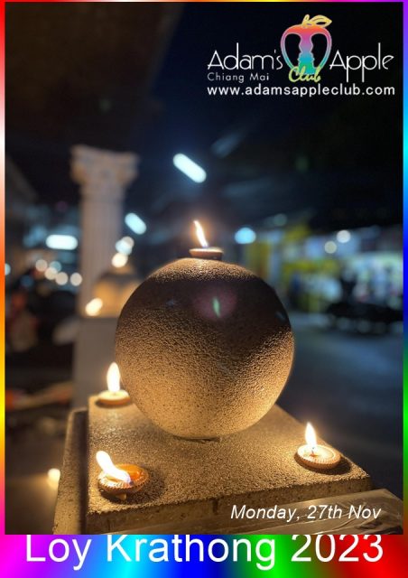 Chiang Mai Loi Krathong Adams Apple Club LGBT Venue - We are pleased to invite you to celebrate with us Loi Krathong Festival