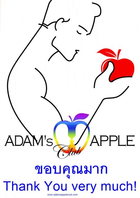 Thank YOU very much Adams Apple Club Chiang Mai Thailand Most recommended Venue for a Night Out in town open every night 9 PM