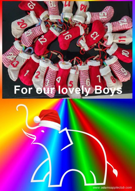Advent calendar 2023 for our dear guests from Adams Apple Club Chiang Mai the legendary Venue with daily live shows LGBT visitors welcome