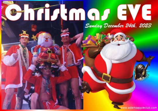 Christmas EVE 2023 - We would be very happy if you celebrated Christmas EVE with us this year at the Adams Apple Club in Chiang Mai.