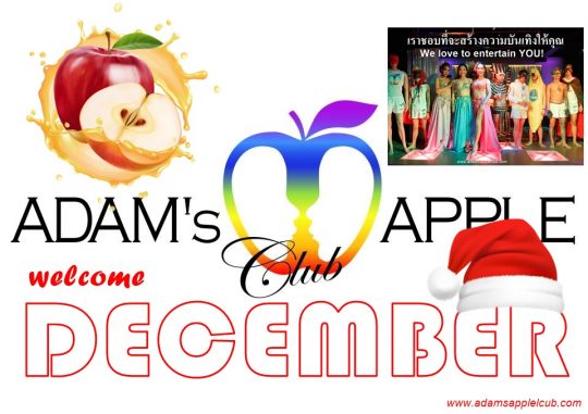 Welcome DECEMBER 2023 Adams Apple Club Chiang Mai we look forward to your visit to our gay friendly Nightclub.