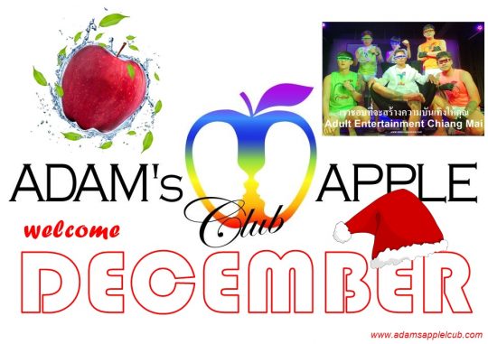 Welcome DECEMBER 2023 Adams Apple Club Chiang Mai we look forward to your visit to our gay friendly Nightclub.