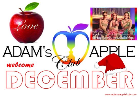 Welcome DECEMBER 2023 Adams Apple Club Chiang Mai we look forward to your visit to our gay friendly Nightclub.
