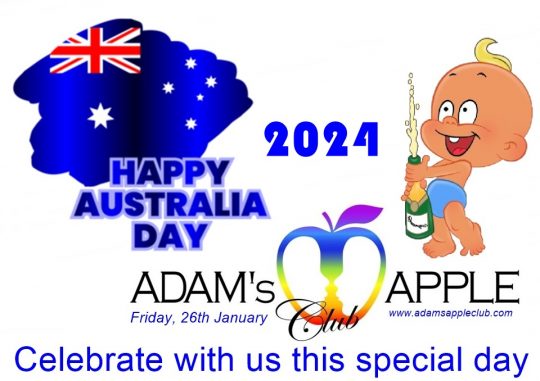 Happy Australia Day 2024 Chiang Mai Nightclub Adams Apple Club. We think of you and we are with you with our hearts.