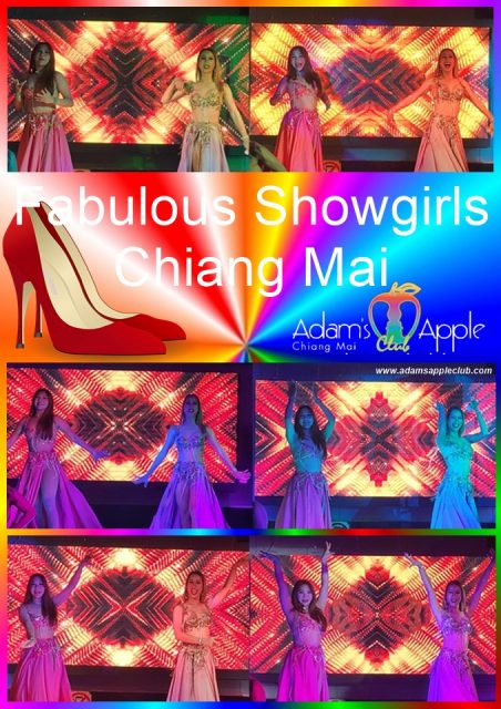 Fabulous Showgirls Chiang Mai Adams Apple Club. LGBT friendly Nightclub presents every night gorgeous Ladyboy performing