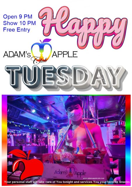 Tuesday Night in Chiang Mai at Adams Apple Club. This fun-loving Nightclub is an absolute must when you’re in Chiang Mai