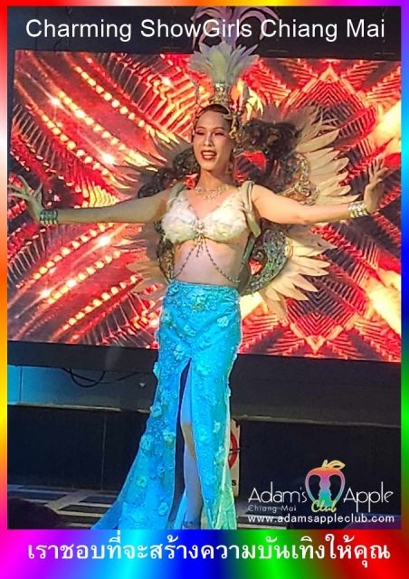 Charming ShowGirls Chiang Mai at Adams Apple Club, every evening at the legendary venue, attracting a mixed clientele of both straight and gay