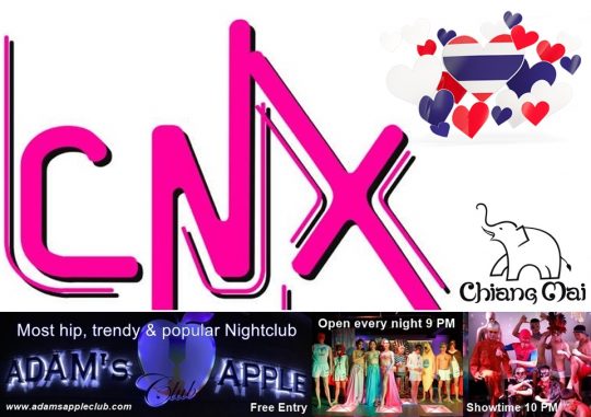 Gay Bar CNX 2024 – Adams Apple Club the legendary Show Bar in Chiang Mai is one of the famous LGBT venues in Town.