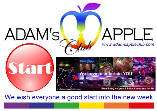 New week Chiang Mai We wish everyone a good start into the new week Gay Bar Chiang Mai Adams Apple Club Thailand