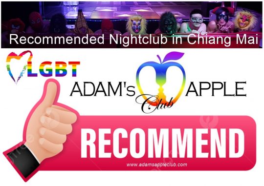 Recommended Nightclub Chiang Mai – Adams Apple Club the legendary Show Bar is one of the famous LGBT venues in town.
