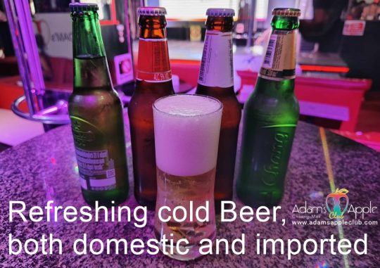 Beverage Menu Adams Apple Club Chiang Mai, here you can get an overview of the drinks we serve at our LGBT Nightclub
