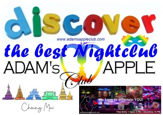Discover the Best Nightclub in Chiang Mai … the legendary Adams. A fun-loving venue that attracts a mixed crowd of straight and gay guests.