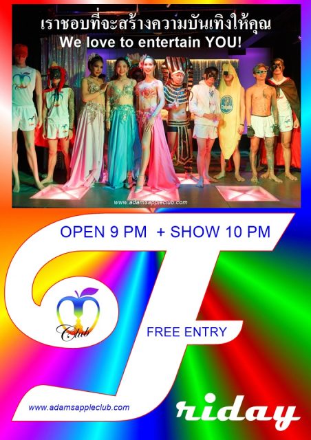 Friday Nightlife Chiang Mai … at Adams Apple Club LGBT Venue. Definitely a Friday Night you will remember.