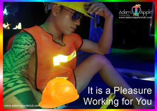 A Pleasure Working for You Adams Apple Nightclub Chiang Mai. One of our highlights is the "Workers Performance", an extensive and unique show