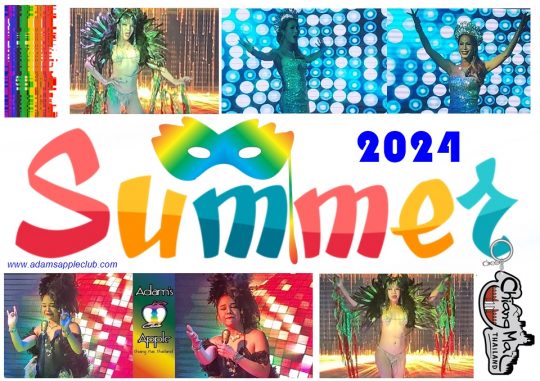 Chiang Mai Summer 2024… at the legendary Adams Apple Club. Summer in Chiang Mai is always an interesting time for LGBT people