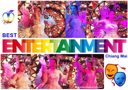 Best Entertainment Chiang Mai Adams Apple Club, World-class entertainment in a cozy and unique nightclub in northern Thailand