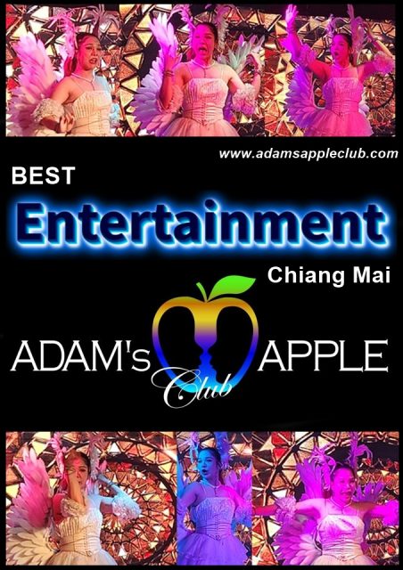 Best Entertainment Chiang Mai Adams Apple Club, World-class entertainment in a cozy and unique nightclub in northern Thailand