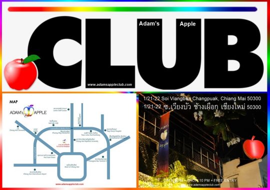 Best CLUB in Chiang Mai is Adams Apple Club the legendary gay friendly Nightclub for adult Entertainment in the north of Thailand