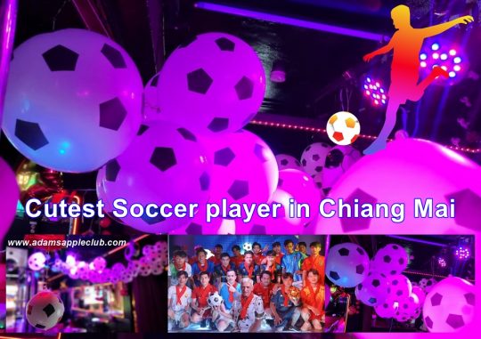 Football players in Chiang Mai from Adams Apple Nightclub. We will organize similar parties in the future, we wish you all the very best